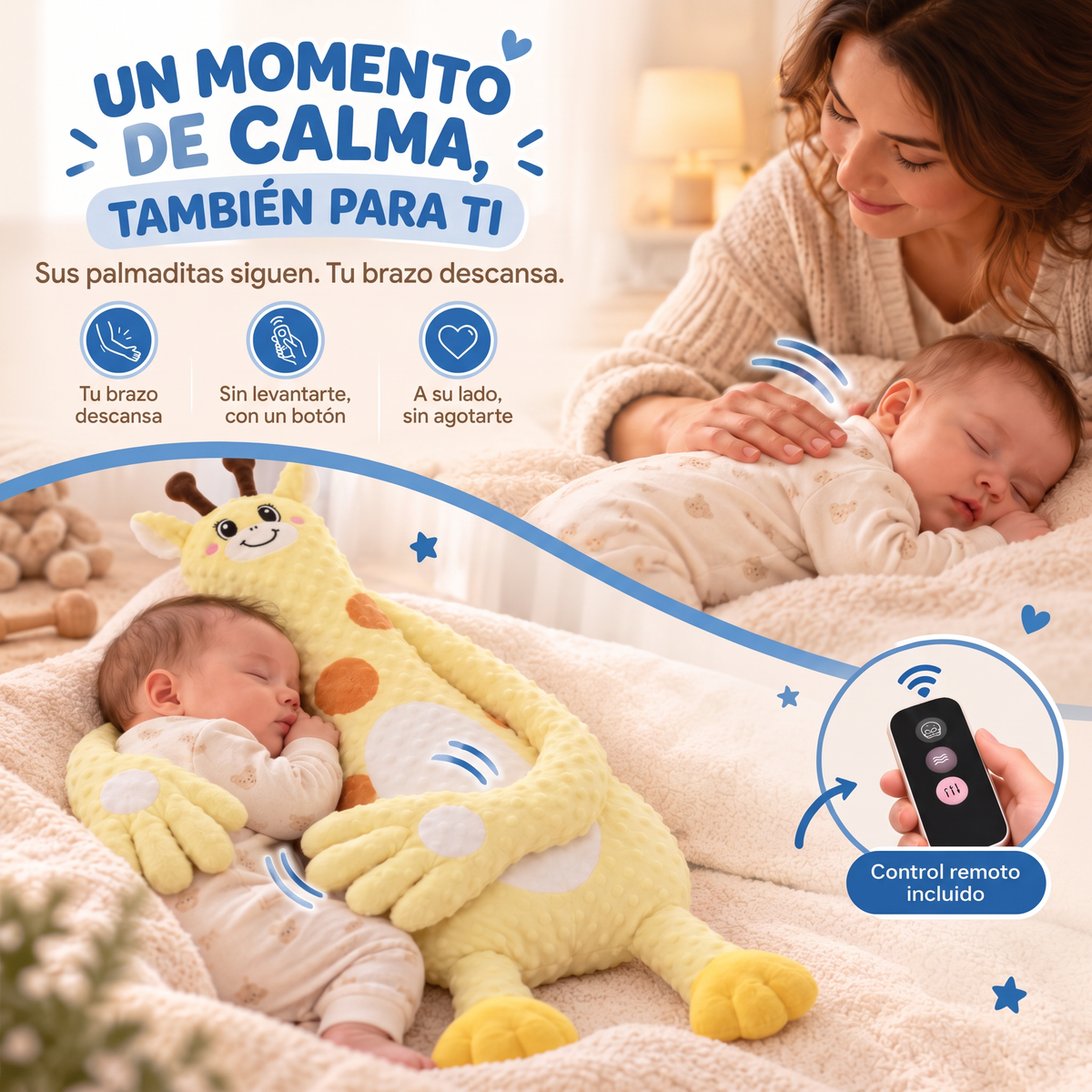 Peluche para Bebé con Palmaditas Automáticas