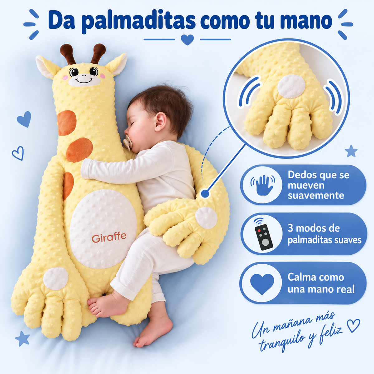Peluche para Bebé con Palmaditas Automáticas